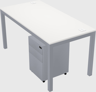 Rectangular desk