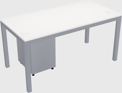 Rectangular desk