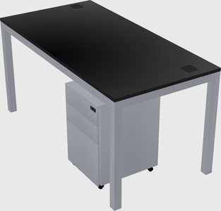 Rectangular desk