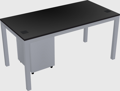 Rectangular desk