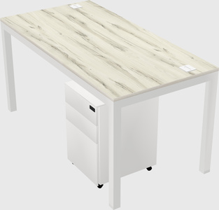 Rectangular desk