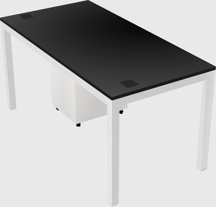 Rectangular desk
