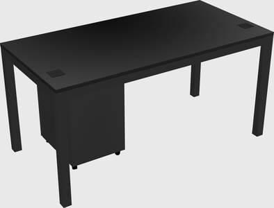 Rectangular desk