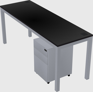 Rectangular desk