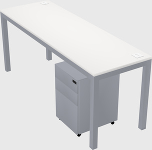 Rectangular desk