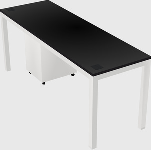 Rectangular desk