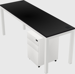 Rectangular desk