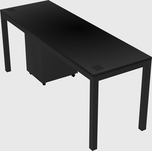 Rectangular desk
