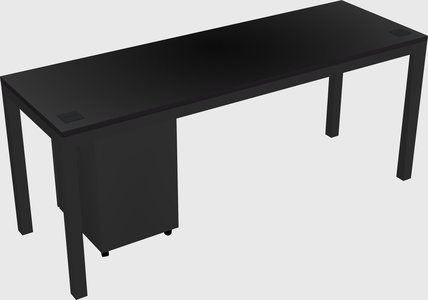 Rectangular desk
