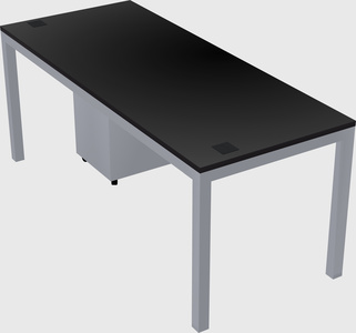 Rectangular desk