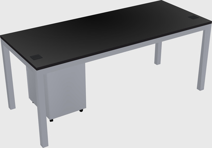 Rectangular desk