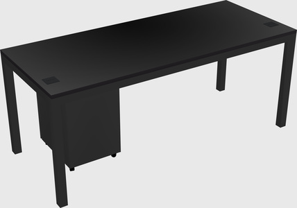 Rectangular desk
