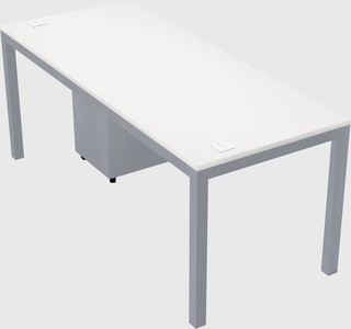Rectangular desk