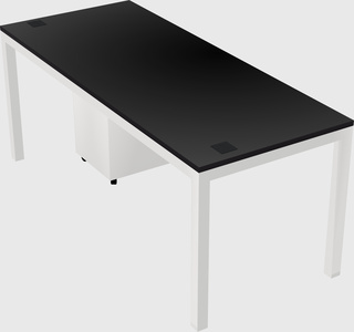 Rectangular desk