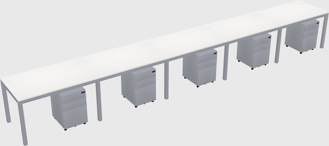 Rectangular desk