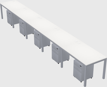 Rectangular desk