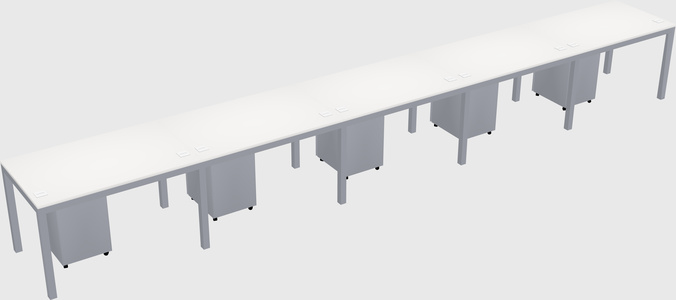 Rectangular desk