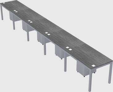 Rectangular desk