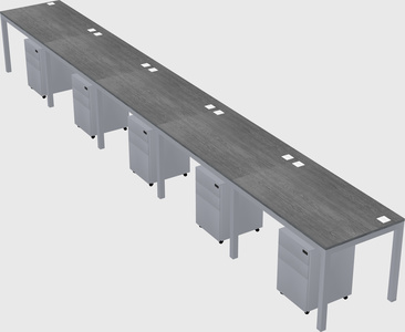 Rectangular desk