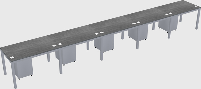 Rectangular desk