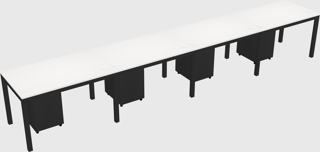 Rectangular desk