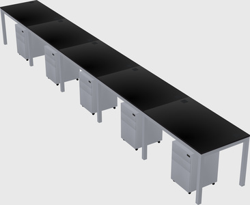 Rectangular desk