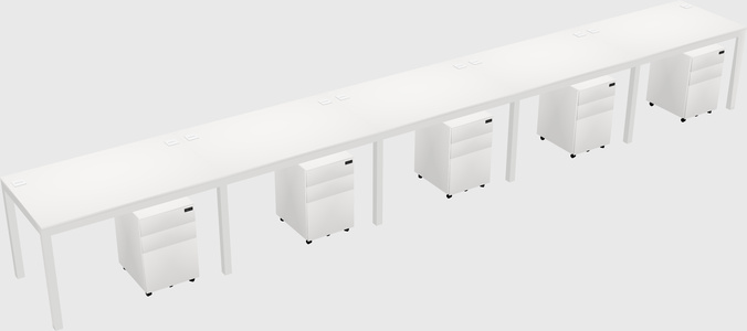 Rectangular desk