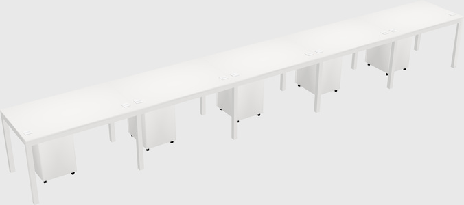 Rectangular desk