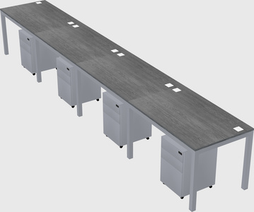 Rectangular desk