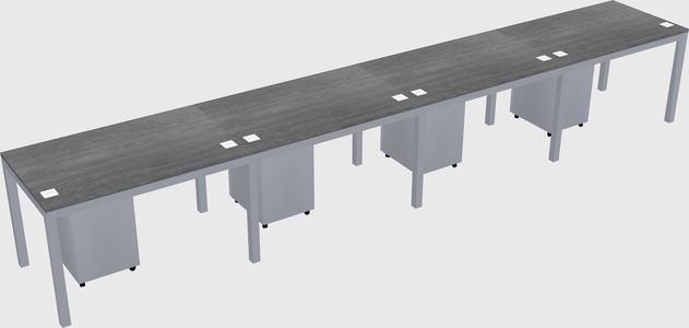 Rectangular desk