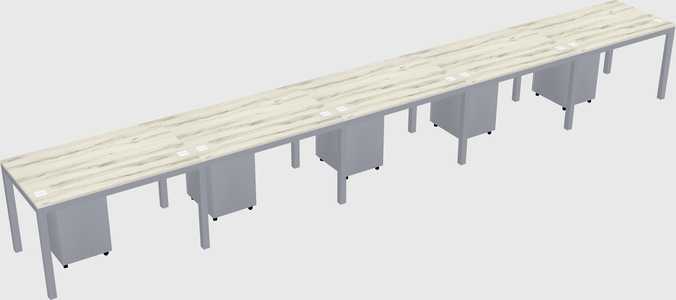 Rectangular desk