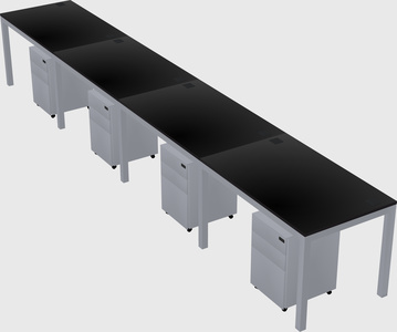 Rectangular desk