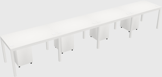 Rectangular desk