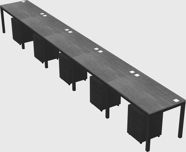Rectangular desk