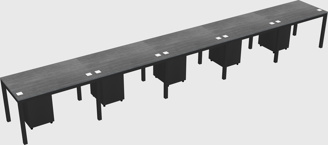 Rectangular desk