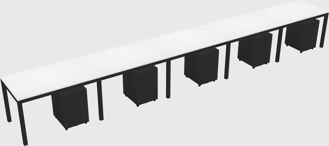 Rectangular desk