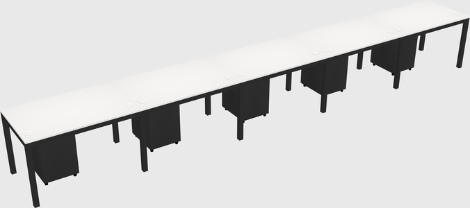 Rectangular desk