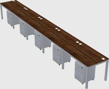 Rectangular desk
