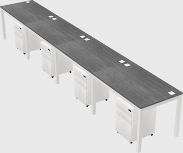 Rectangular desk
