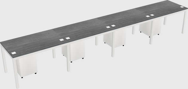 Rectangular desk