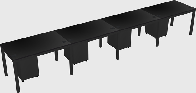 Rectangular desk