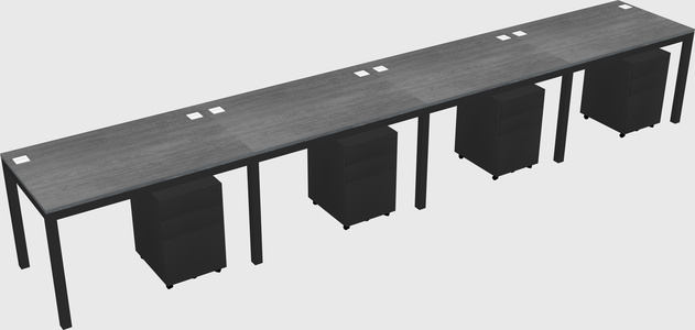 Rectangular desk