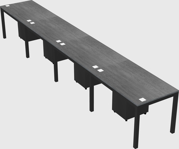 Rectangular desk