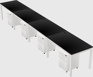 Rectangular desk