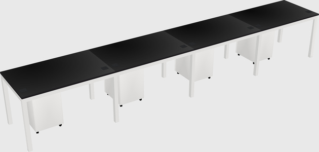 Rectangular desk