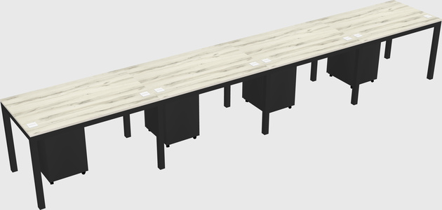 Rectangular desk