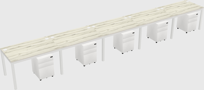 Rectangular desk