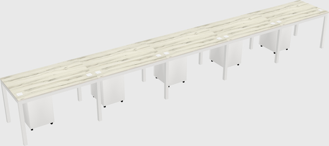Rectangular desk