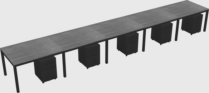 Rectangular desk