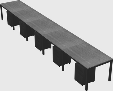 Rectangular desk